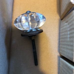 Anthropologie home crystal antique brass knobs